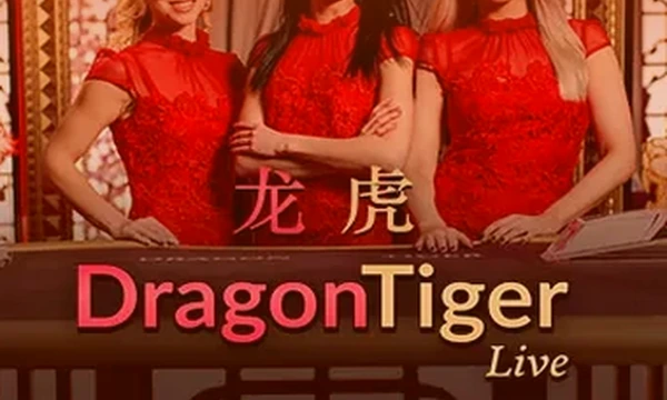 Dragon Tiger game card, Evolution live table, in the Tiger365 casino row